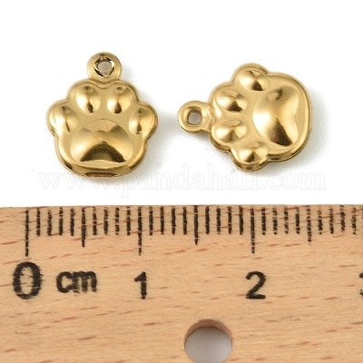 Подвески из нержавеющей стали 304. Подвеска в виде отпечатка лапы STAS-A190-07G-1