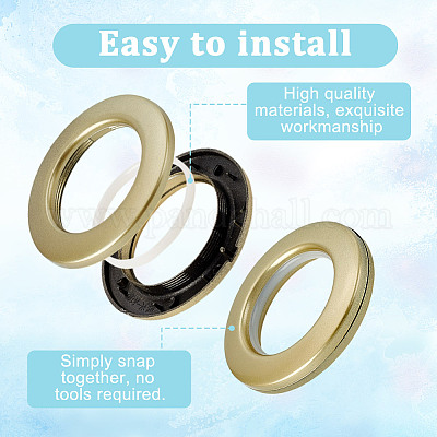 10 шт. ПП кольца для штор DIY-GA0007-48D-1