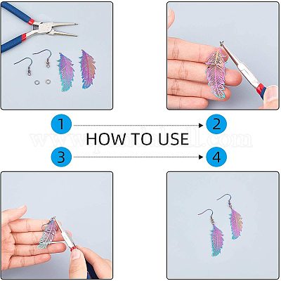 DIY серьги решений DIY-AR0001-08M-1