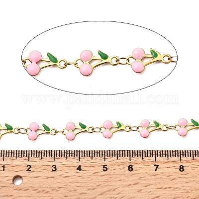 Ионное покрытие (ip) 304 нержавеющая сталь эмалированная вишневая цепь CHS-Z003-01G-06-1