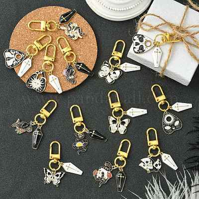 Кулон в виде гроба из эмали из готического сплава HJEW-CJ00034-1