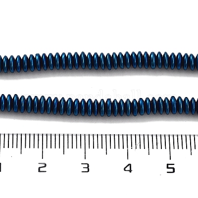Гальванические нити из синтетических немагнитных гематитовых бусин G-P545-A01-01D-1