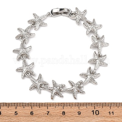 Латунь ссылка браслеты для женщин BJEW-H209-01P-1