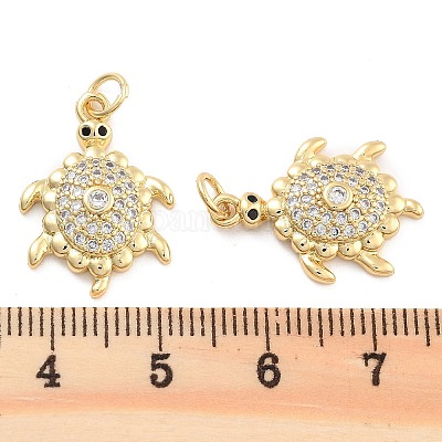 Подвески из латуни с прозрачным фианитом KK-U009-12A-G-1