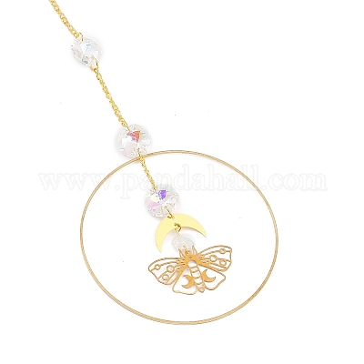 Латунные большие подвесные украшения HJEW-M005-03G-04-1