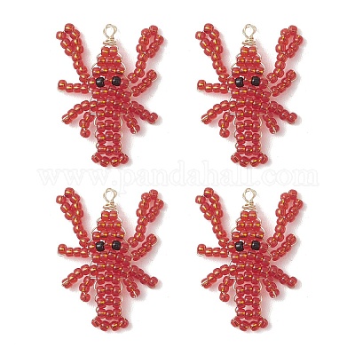 Стеклянные подвески из бисера&nbsp;PALLOY-MZ01254-01-1