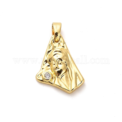 Латунные микро проложить кубического циркония подвески KK-M314-11G-1