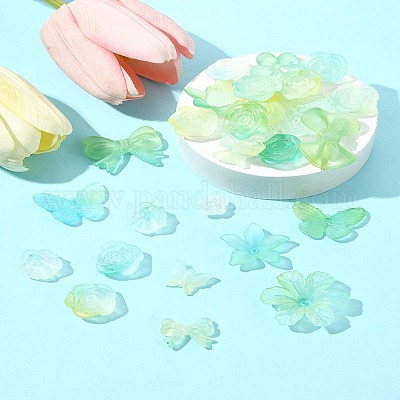 60 г прозрачных акриловых бусин OACR-FS0001-90C-1