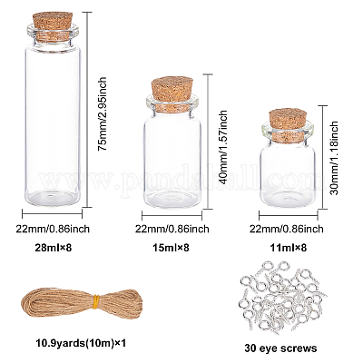 Стеклянная банка стеклянные бутылки наборы AJEW-BC0001-40-1