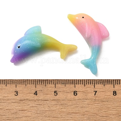 Кабошоны из смолы градиентного цвета RESI-H035-04-1