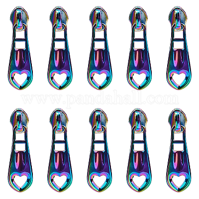 14 шт. полое сердце из цинкового сплава головка молнии сменная FIND-GF0005-69-1