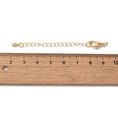 Латунные концы стойки с цепочкой и застежками KK-F873-01LG-01-1