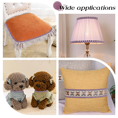 S-образная кружевная отделка из полиэстера OCOR-WH0068-80B-1