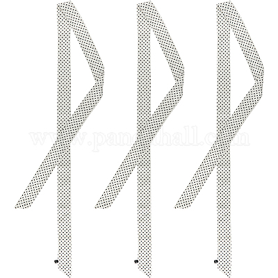 Длинный шелковый шарф из полиэстера с узором в горошек для женщин и девочек AJEW-WH20042-79A-1