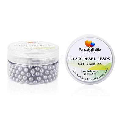 PandaHall Elite 420pcs 6 Couleurs 5mm Perles Intercalaires en Fer Perles Espacees Rond Perles despacement pour la Fabrication des Bijoux