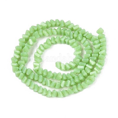 Непрозрачное стекло бисер нитей GLAA-N019-4mm-16-1