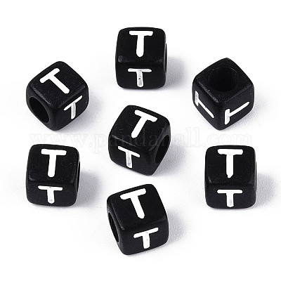 Начальные акриловые бусины с горизонтальной дырочкой OACR-ZX006-35T-1