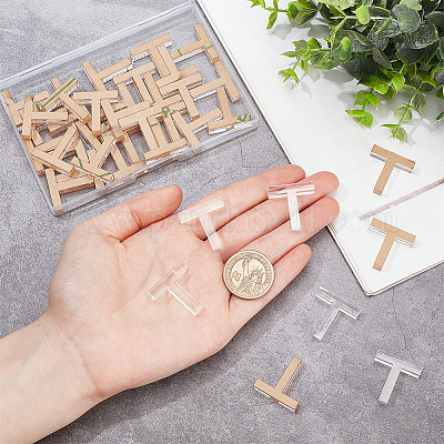 40 шт. акриловые штифты-скобы в виде сот FIND-BC0013-60A-1