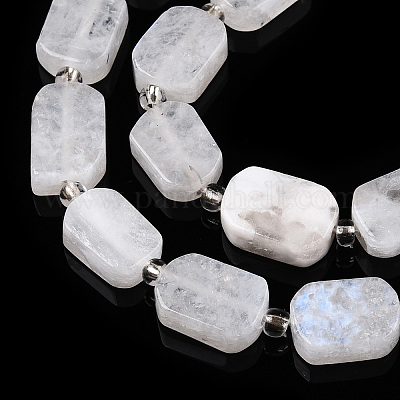 Бусины из натурального радужного лунного камня G-T138-24-1