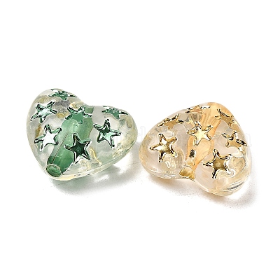 Прозрачные акриловые бусины OACR-H054-03-1