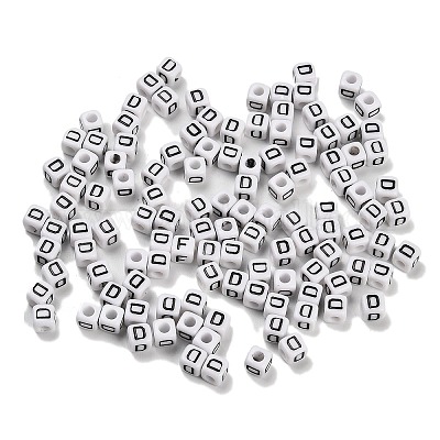 Непрозрачные акриловые бусины OACR-S076-01D-1