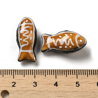 Ручной печатный шарики фарфора PORC-E015-17C-1