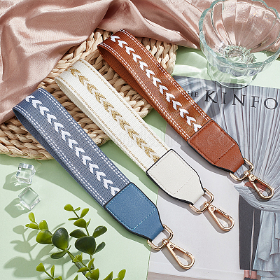 3 шт. 3-цветный нейлоновый короткий ремешок для сумки&nbsp;AJEW-WR0001-82-1