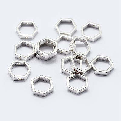 925 Sterling Silber Perlenrahmen&nbsp;STER-F036-12S-8.5x7.5-1