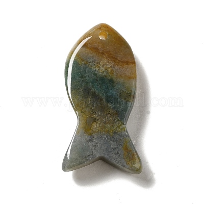 Природные моховой агат подвески&nbsp;G-G932-B14-1