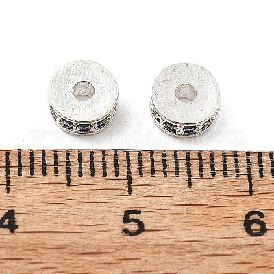 Латунные микро проложить кубического циркония бусы KK-R216-14S-03-1