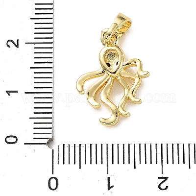 Латунные микро проложить кубического циркония подвески KK-I383-07G-02-1