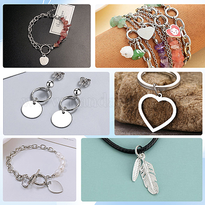 304 1000 шт. открытых соединительных колец из нержавеющей стали STAS-SP0001-71A-1