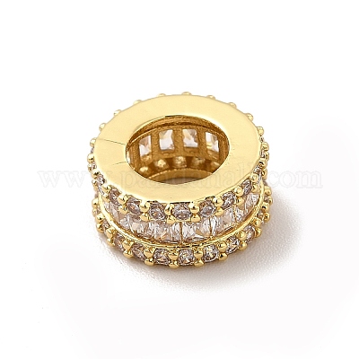 Стойки обшивки латунь кубического циркония европейский шариков KK-G458-15G-1