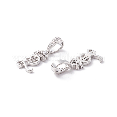 Кулоны из экологически чистой латуни с микропаве и кубическим цирконием KK-K265-01P-L-1