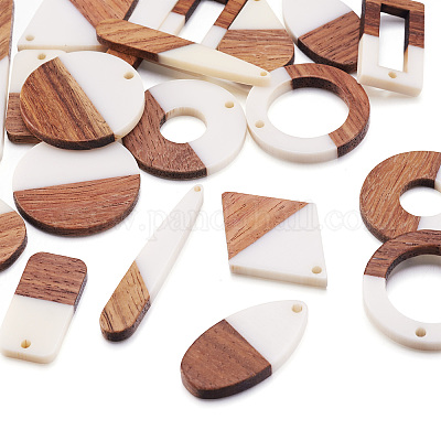 Подвески из смолы и дерева RESI-TA0001-11-1