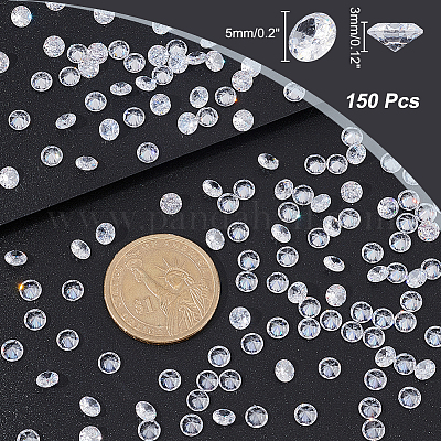 Кабошоны кубического циркония 150шт. ZIRC-PH0001-28-1