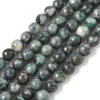 Пряди натуральных диоптазных бусин G-D302-02-6mm-1