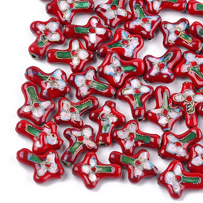 Бусины ручной работы перегородчатой CLB15x19mmC04-1