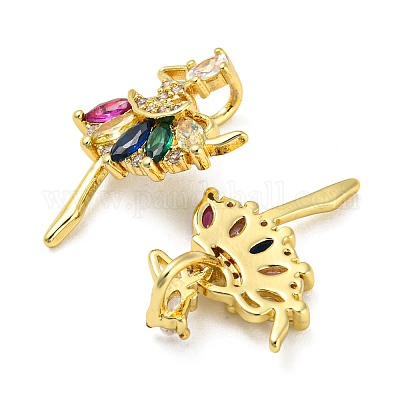 Стойки обшивки латунь кубического циркония подвески KK-M258-06G-02-1