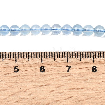 Природные Аквамарин бисер нитей&nbsp;G-G344-A07-4mm-1