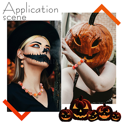 1 набор непрозрачных акриловых бусин MACR-PH0001-51A-1