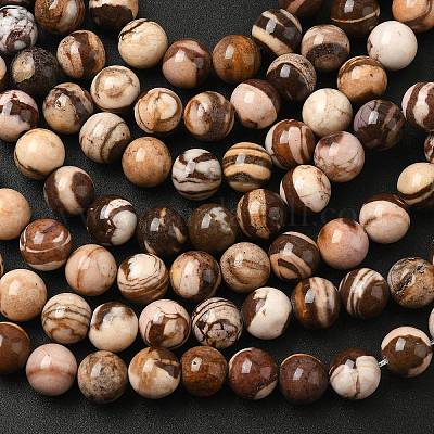 Естественно австралийский агат круглый шарик нити G-M272-02-10mm-1