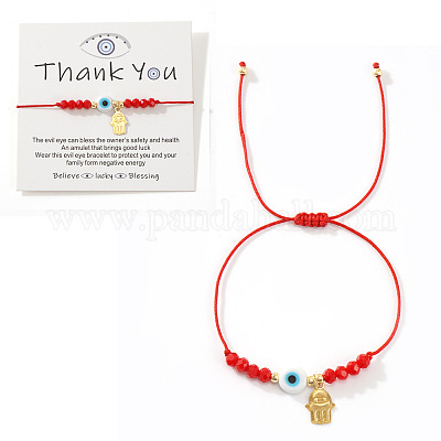 Латунные браслеты с подвесками в виде хамсы LG1710-6-1