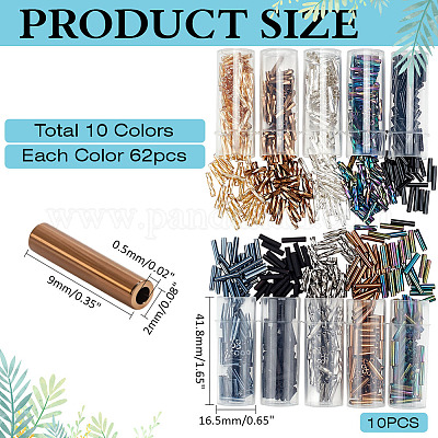 10 цвет стеклярус SEED-ME0001-15-1