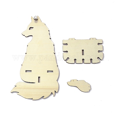 Черная подвесная деревянная хрустальная полка ODIS-G015-01E-1