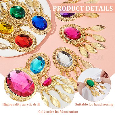 8шт 8 цвета железные большие подвески FIND-FG0003-31G-1