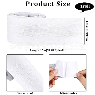 Самоклеящиеся наклейки из водонепроницаемого ПВХ прикрепляют подоконник STIC-WH20010-08C-1