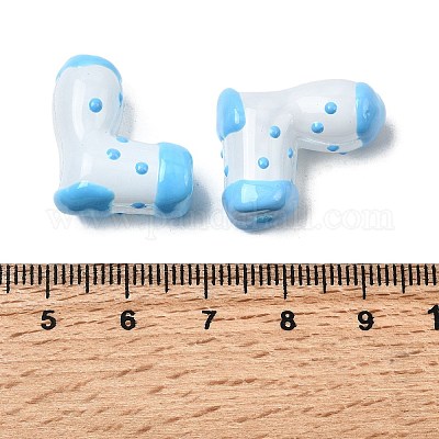 Стеклянные эмалевые бусины ручной работы GLAA-K070-04D-1