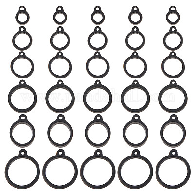 60шт 6 стильных силиконовых держателя колец с защитой от потери SIL-DR0001-04-1