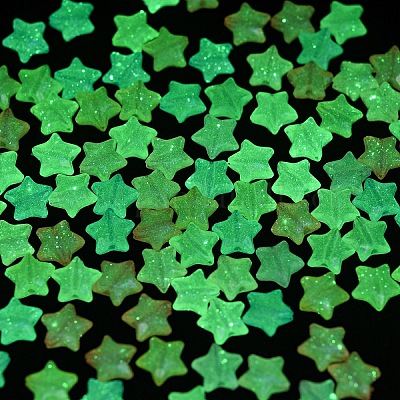 Светящиеся акриловые бусины OACR-YW0001-86-1